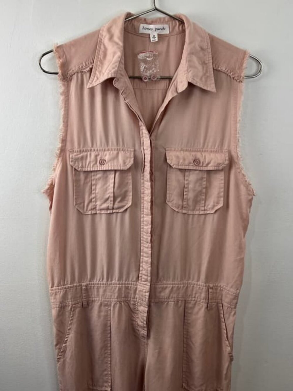 Pink Nude Tencel Chambray